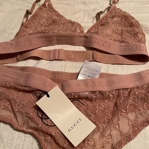 Gucci panties bra set